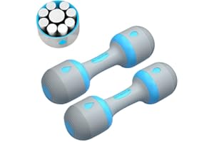 Sipobuy Zestaw hantli regulowanych ciężarów Domowa Siłownia Fitness dla Kobiet Mężczyzn, Waga 5 w 1, bez majtek z gumy ręcznej, 2-10kg, 2X 5 Kg/Zestaw