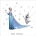 Produktbild Wandtattoo Wandaufkleber Wandsticker Disney Frozen die Eiskönigin Elsa Olaf Kinderzimmer 78 x 65 W220 Viwaro