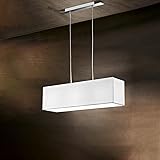 SOSPENSIONE CROMO SPAZZOLATO PERENZ-5886CR CON PARALUME IN PVC , MONTA LAMPADINE 3XE27, MAX 60W