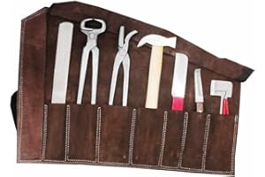 AMESBICHLER REITSPORT Amesbichler - Juego de herrajes de hípica (8 piezas, en estuche de piel)