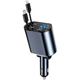 Embatech 66W Dahili &Ccedil;ekilebilir Kablolu Type-c + Lightning Hızlı Ara&ccedil; &Ccedil;akmaklık Şarj Aleti