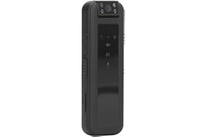 LAZMIN112 Caméra Corporelle 1080p, Caméra de Poche, Caméra Rotative HD à 180 Degrés avec Lumineux pour la Course, la Promenade du Chien, la Pêche