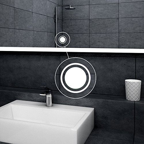 Design Badspiegel mit LED Beleuchtung Wandspiegel Badezimmerspiegel mit TOUCH SCHALTER - 2
