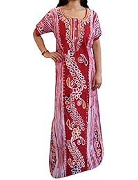 Indiatrendzs Women Nighty printed Cotton Sleepwear Night gown Free Size