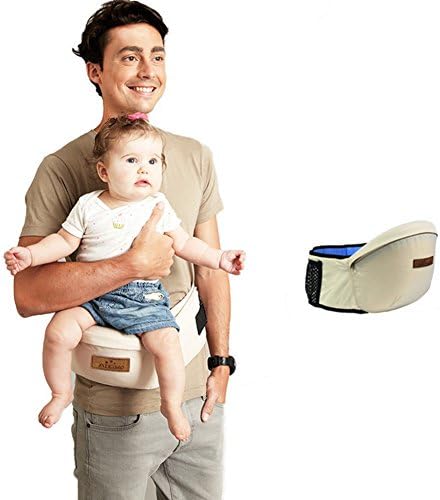 Kangaroo Baby Carrier Waist Stool Walkers Baby Sling Hold Waist Belt Backpack Hipseat Belt Kids Infant Hip Seat Toddler Children White