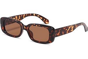 kimorn Rectangulaire Lunettes de Soleil pour Femmes Hommes Tendance Rétro Mode Lunettes 90's Vintage UV 400 Protection Carré Fram K1200