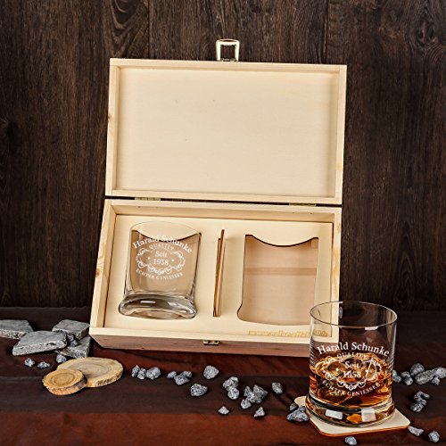 5 Tlg Whisky Geschenk Set 2 Leonardo Glser 2 Untersetzer In Holzbox Geschenkidee Fr Mnner Und Frauen Personalisiert Mit Gravur Quality Whisky 5 Tlg Whisky Geschenk Set 2 Leonardo Glser 2 Untersetzer In Holzbox Geschenkidee Fr Mnner Und Frauen Personalisiert Mit Gravur Quality Whisky