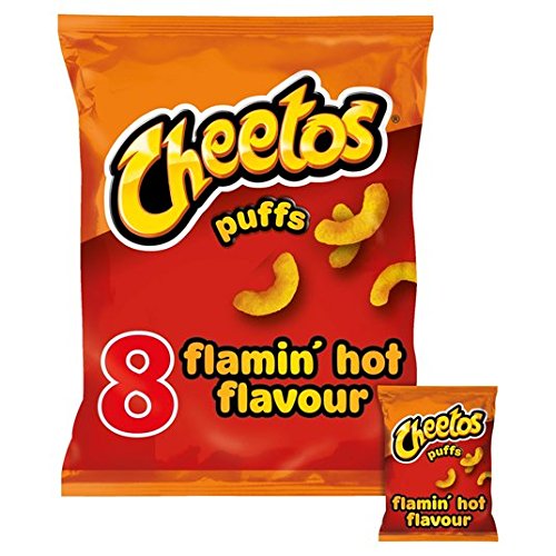 Cheetos Puffs Flamin Hot Snacks 13g x 8 pro Packung