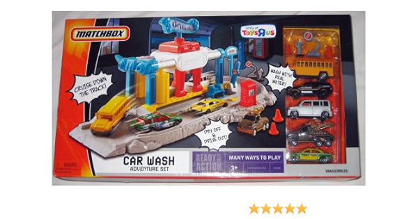 matchbox car wash adventure set