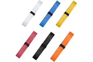 TSLRSA Grip Padel,Overgrips Padel,6PCS Cintas de Agarre de Raqueta, Grips Padel Perforados para Raqueta de Tenis,para Bádminton,Antideslizante y de Secado Rápido,Cinta de Agarre para Mango Multicolor