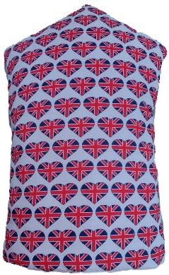 Union Jack Red and Navy Blue Hearts Cafetiere Cosy, Coffee Pot, Warmer