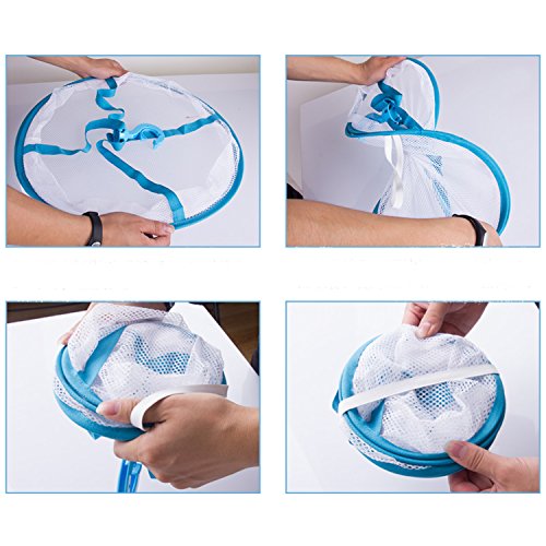 Bequem Tragbar Langlebig Trocknen Gestell Falten Mesh Hängend Kleider Wäsche Korb Netze 3 Schichten Für Underwears Damen Dessous Woll Pullover Baby Kleider Puppenkissen Plüschtiere (77X61X78cm) - 5