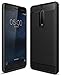 Nokia 5 Back Cover Case,Original Rugged Armor Shock Proof TPU for Nokia 5 Mobile Phone Cover 2017 Premium Quality, Metallic Black by Golden Sand RS.499.00