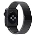 Produktbild Für Apple Watch Armband 42mm, VIKATech Milanese Schlaufe Edelstahl Smart Watch Armbänder mit einzigartiger Magnetverriegelung ohne Schnalle für Apple Watch Armband 42mm Series 3 / 2 / 1, Sport, Edition, Schwarz