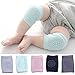 ONE PAIR Anti-slip Crawling Knee Pad Soft Elbow Knee Protector for Infant Toddler Baby Safety baby Leg warmer-PINK