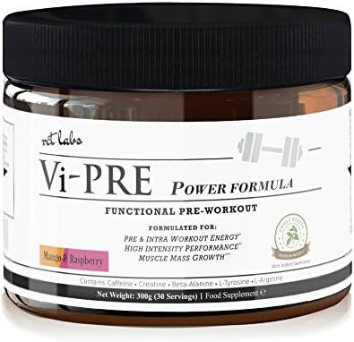 Nootropic Pre Workout Supplement for Power &amp; Strength - Powerful Muscle Builder for Pre &amp; Intra Workout Energy + High-Intensity Performance. Contains Creatine, L Arginine, Beta Alanine 100G