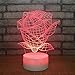 Produktbild 3D Nachtlicht Rosen-Lampe Buntes Geführtes Energiesparendes Nachtlicht Führte Kreatives Usb Des Valentinstag-Geführte Leuchten 3D