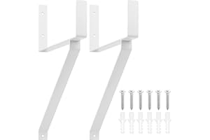 Xingwenhao Heavy Duty Galvanised Steel Ladder Brackets, U-Shaped Wall Mount Hooks, Outdoor Capacity 110lbs/50kg, 14x9.64x3.15 inch, Pack of pcs