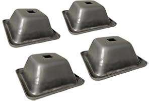 PARNELLS Piedini per pallet, 127 x 127 x 54 mm, 2190 kg ciascuno, set da 4