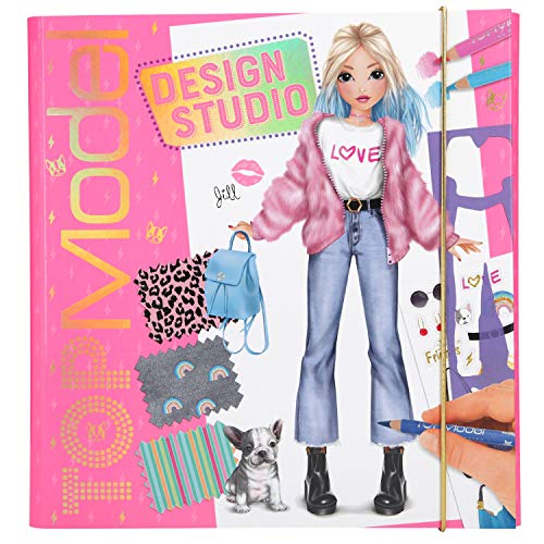 Depesche 10633 Libro Para Colorear Create Your Topmodel Design Studio Aprox 26 X 25 X 25 Cm - 