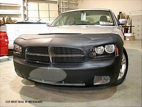 Lebra 2 piece Front End Cover Black - Car Mask Bra - Fits - DODGE,CHARGER,,w/o front spoiler, 2006 thru 2009