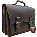 Produktbild Freiherr von Maltzahn Aktentasche, Laptoptasche Hertz aus braunem Bio-Leder, Made in Germany, inkl. Lederpflege