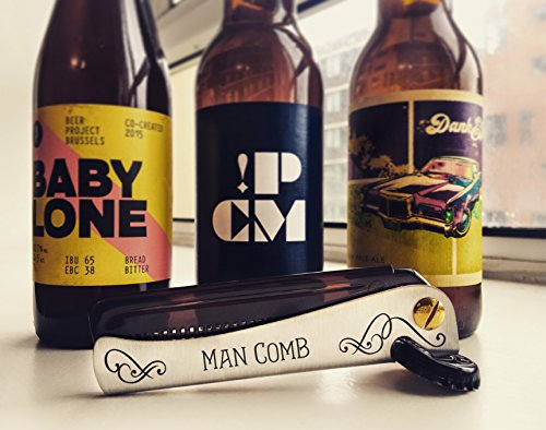 Man Comb. Das ultimative Hilfsmittel für Ihr Haar, Ihren Bart und Ihr Bier. - 5