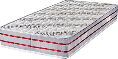 King of Dreams Bamboo Matelas 120x200 Tissu Bambou - Hauteur 24 cm - Soutien Très Ferme - Orthopédique (120_x_200_cm)