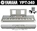 Produktbild Yamaha YPT-340 (PSR-E343 ) Portable Keyboard in silber mit 61 anschlagdynamischen Tasten - 550 natürlich klingenden Klangfarben - USB to Host + Original Yamaha Netz-Adapter + Notenauflage