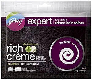 Godrej Expert Rich Crome, Burgundy, 20g + 20ml [Pack of 8]