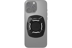 Lumi Zenva Adaptador Universal Compatible con para Quad Lock Soporte de Montaje Rápido para Smartphone Moto Bicicleta Coche y Accesorios Construcción Resistente y Segura (Negro)