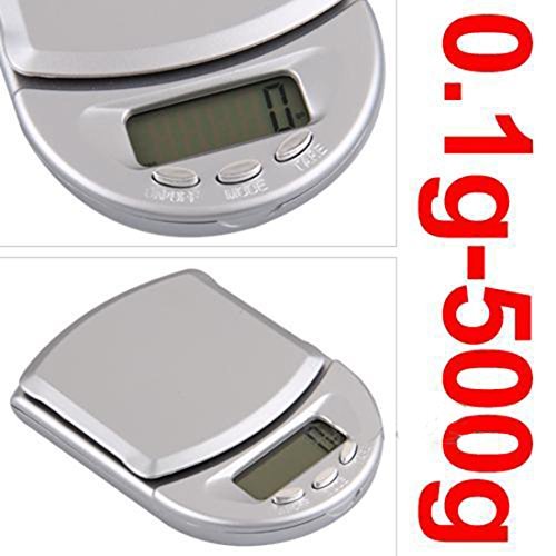 Mini Digital Pocket Scales Jewelers Blue 0.1G-500G Jewellery Lcd Display Portable Precision Gram by Fashion Life