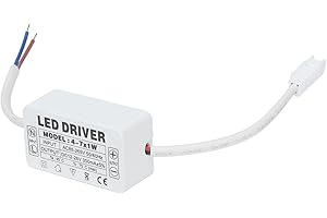FTVOGUE Driver LED 4-7X1W Trasformatore di Alimentazione a Corrente Costante Trasformatore di Alimentazione Impermeabile Ingresso Adattatore AC85-265V Uscita DC12-26V