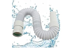 Ungfu Mall Flexible Connector Hose Tube Stretch Water Pipe for Bath Basin Drainer Toilet with 30mm Inner Diameter, 40mm Outer Diameter