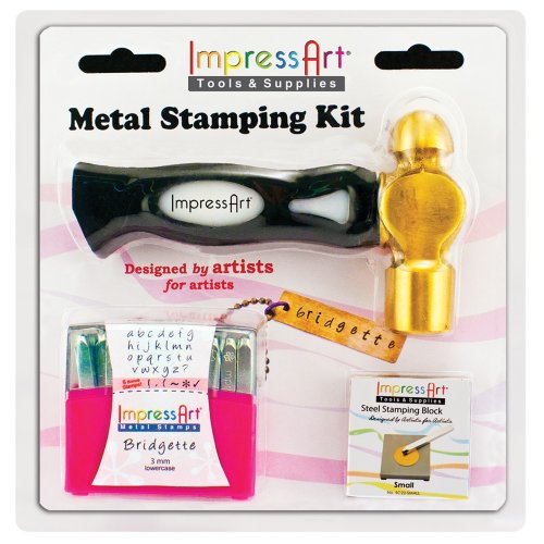 Impress Art Metal Stamping Kit With Bridgette 4mm Lowercase Stamp Set