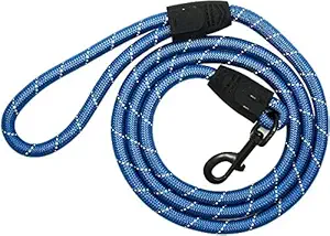 BLACK LABEL Premium Nylon Dog Leash | Reflective Dog Leash | Dog Training Leash | for Medium and Large Dog | Dog Walking Leads with Strong Hook | Ultra Strong | Pet Supply Leash | Pack of 1 (15 MM)