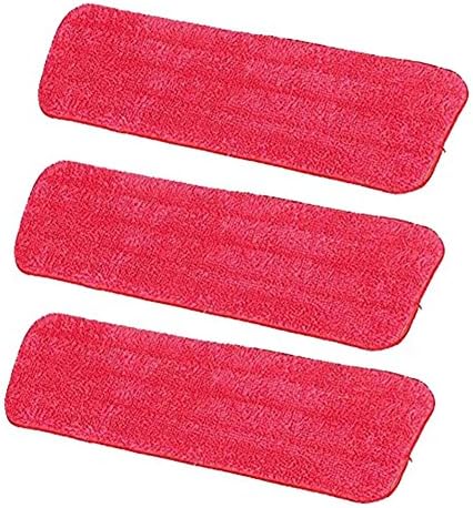 Diossad 3 Pack Mop Cleaning Pads Replacement Household Mop Microfiber Pads Cleaning Wet Or Dry Floor Spray Reveal Mop 16.5 x 5.5 inch