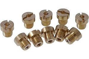 2EXTREME Düsenset (10Stk) M6 / 6mm 60-105 kompatibel für Dellorto Vergaser PHNL, PHVA, PHBH, PHBN, PHVB, PHBG, VHS-MIKUNI VM16-20, VHSA, VHSB, VHSC, VHST, GURTHNER PAA, PYA, PYM