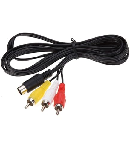 Vikye Cable DIN De 8 Pines A 3,5 Mm 2 RCA, Conector Macho DIN De 8 Pines A 2RCA/3,5 Mm Macho TRS Estéreo AUX Cable Adaptador Para Amplificador Receptor Subwoofer, 5.9 Pies