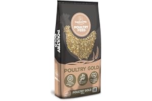 Copdock Mill Poultry Gold Chicken Feed 20kg - Highly Nutritious Chicken Food - Contains Layer Pellets, Oyster Shell and Hen Grit - High in Calcium