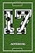 Produktbild Notebook 17: Soccer Player Jersey Number 17 Sports Blank Notebook Journal Diary For Quotes And Notes - 110 Lined Pages