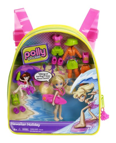 Polly Pocket W5961 Hawaiian Holiday Backpack with Polly Doll & Accessories