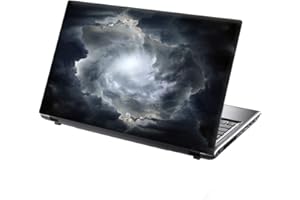 15.6 INCH TAYLORHE SKINS TaylorHe 15.6 inch 15 inch Laptop Skin Vinyl Decal with Colorful Patterns and Leather Effect Laminate MADE IN England Stormy Sky
