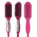 Hair Straightener,Longko 3 In 1 Electronic Hair Straightening Brush With LCD Temperature Control 120? to 200?, Hair Comb with Fast Styling, Detangling Electric Straightener(Rose Red)