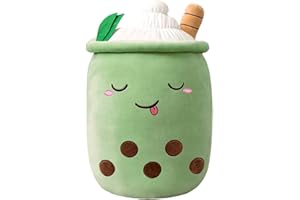 ZYZYZK Domeilleur BoBa Plushie, Bubble Tea Plushi, 24cm Doll Plush Soft Pillow Stuffed Toy Milk Tea Cup Shaped Hugging Cushion, Gift for Girlfriend Adult Skin-friendly Comfortable Cushion Cuddle