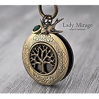 Medaillon Schlüsselanhänger -Lebensbaum-