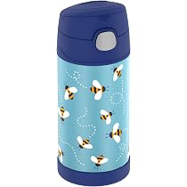 THERMOS kids FUNTAINER STRAW BOTTLE 0,35l, navy, Thermosflasche für Kinder aus Edelstahl, mit Strohhalm, 12 h kalt, absolut dicht, für Schule, Kindergarten, Pause THERMOS kids FUNTAINER STRAW BOTTLE 0,35l, navy, Thermosflasche für Kinder aus Edelstahl, mit Strohhalm, 12 h kalt, absolut dicht, für Schule, Kindergarten, Pause