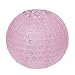 Produktbild Dazone 10 Stück Papier Laterne Lampion rund Papierlampen Lampenschirm für Hochzeit Kirche Garten Party Dekoration Ballform (10" (25cm), Rosa)