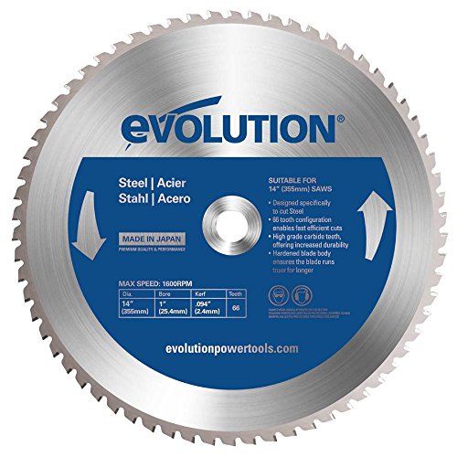 Evolution 66-Zahn TCT-Kreissägeblatt, Stahl, 355 mm