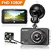 Produktbild KASSADIN Dashcam für Autos vorne und hinten mit Nachtsicht, Full HD, 1080P, Dual Dashcam Dashcam mit 170 Weitwinkel, WDR 7,6 cm IPS Display, Bewegungserkennung und G-Sensor